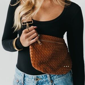 Brown Westlyn Woven Bum bag